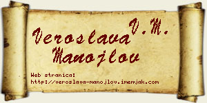 Veroslava Manojlov vizit kartica